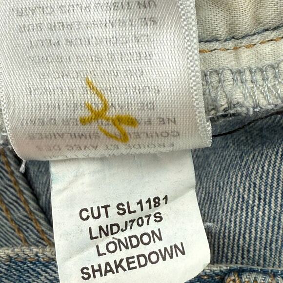 Slvrlake London Jeans SZ 24 NWT Shakedown Straight Leg Distress Denim High Waist - Picture 16 of 16